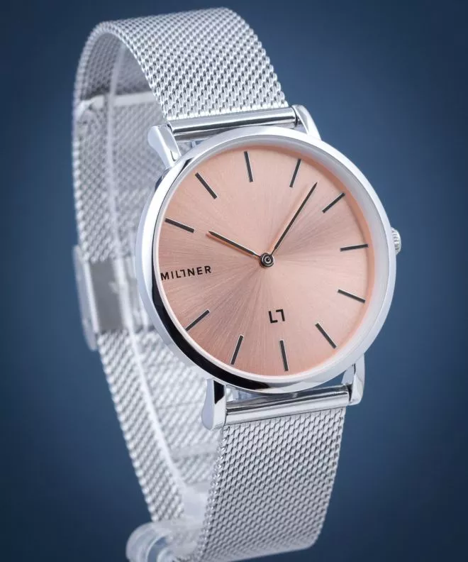 Zegarek damski Millner Mayfair S Silver Pink MSPS