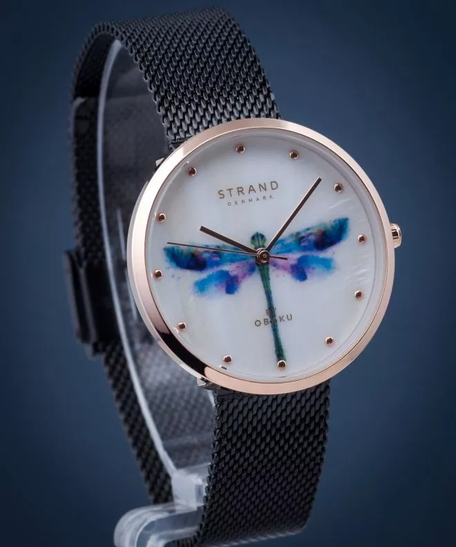 Zegarek damski Strand by Obaku Dragonfly S700LXVWMB-DD