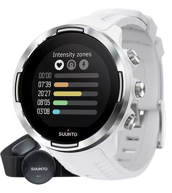 Zegarek Suunto 9 Baro White Wrist HR GPS + pas HR SS050090000