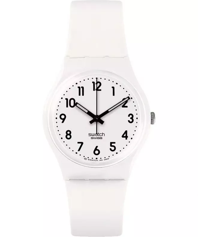 Zegarek damski Swatch Just White Soft SO28W107-S14