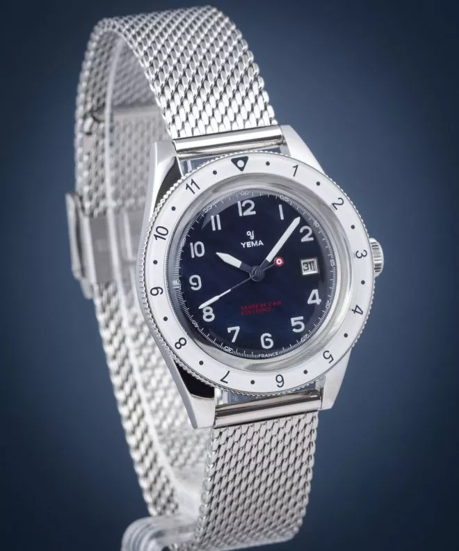 Zegarek damski Yema Flygraf French Air & Space Force UTC Femme YMHF1578AA-GM