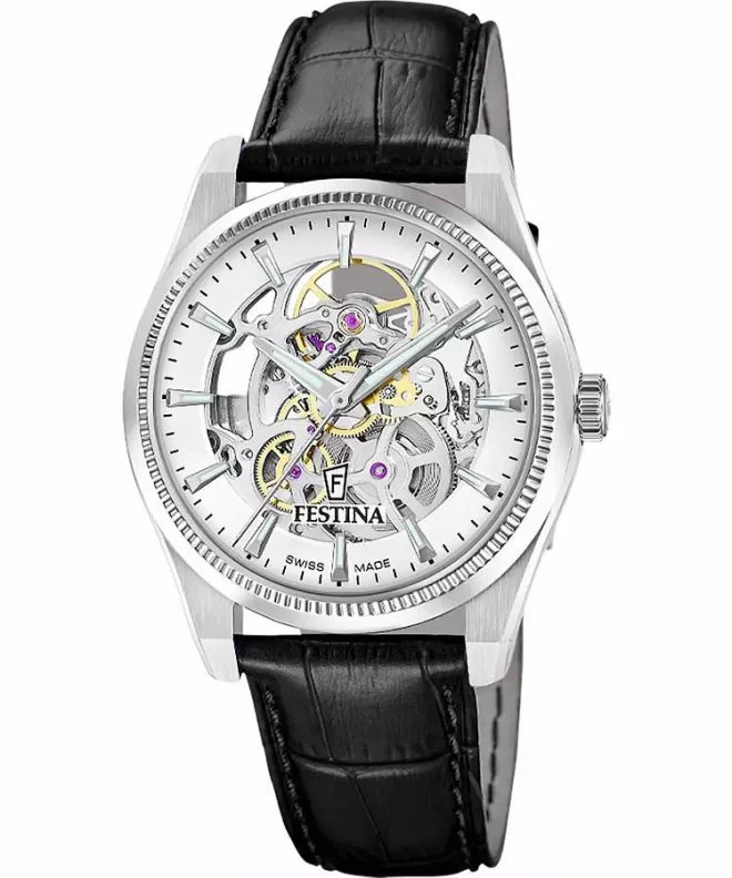 Zegarek męski Festina Classic Automatic Skeleton F20095-1