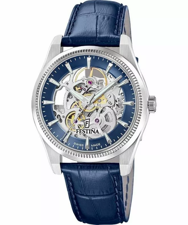 Zegarek męski Festina Classic Automatic Skeleton F20095-2