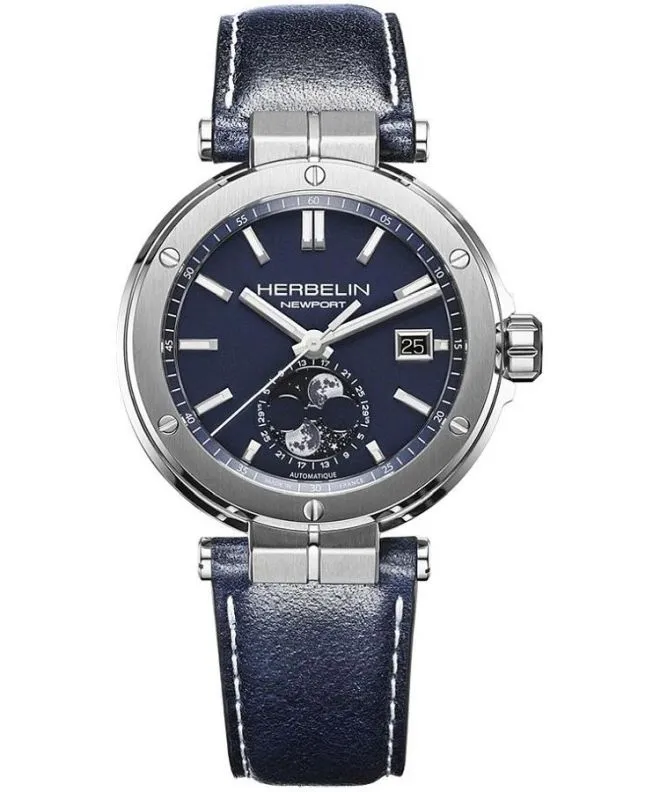 Zegarek męski Herbelin Newport Moonphase Automatic 2889A15LBL