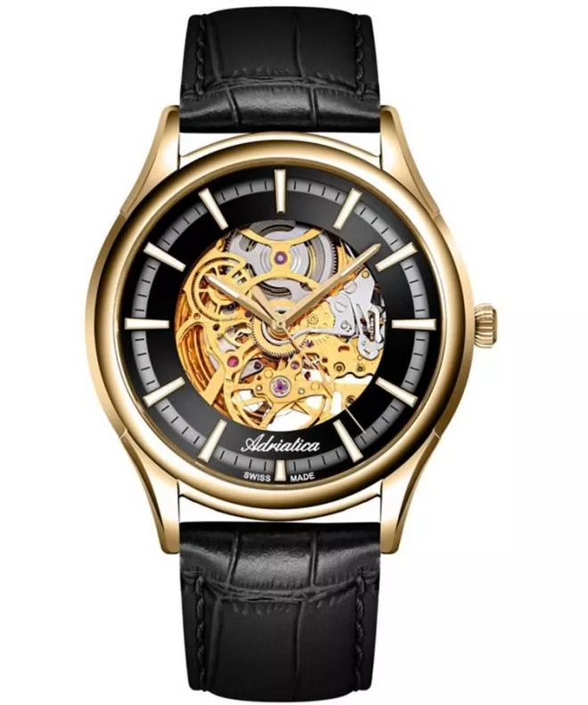 Zegarek męski Adriatica Classic Skeleton Automatic A2804.1214AS