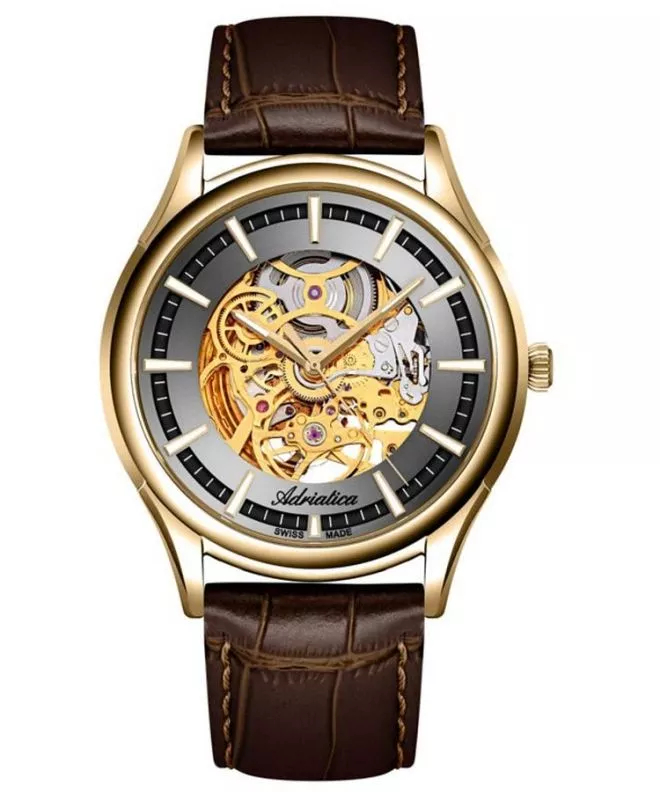 Zegarek męski Adriatica Classic Skeleton Automatic A2804.1B17AS