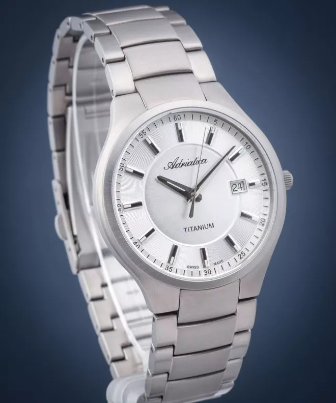 Zegarek męski Adriatica Titanium A8329.4113Q