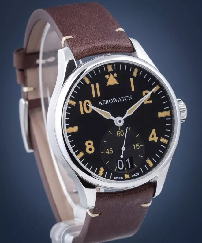 Zegarek męski Aerowatch Renaissance Aviateur Quartz 39982-AA09