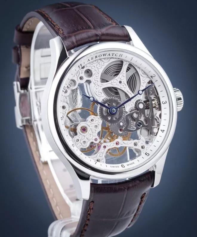 Zegarek męski Aerowatch Renaissance Skeleton Classic 57981-AA01