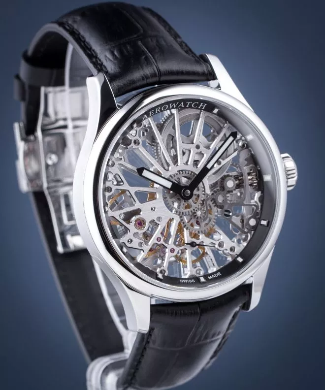 Zegarek męski Aerowatch Renaissance Skeleton Cobweb 50981-AA17