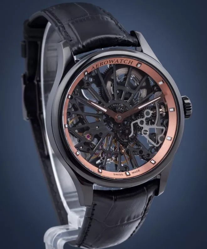 Zegarek męski Aerowatch Renaissance Skeleton Cobweb 50981-NO20