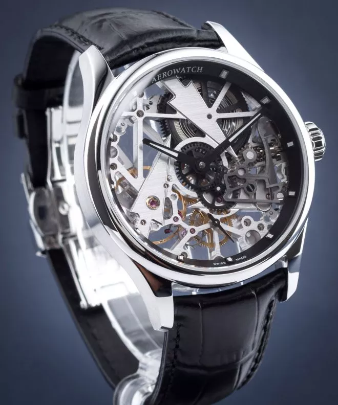 Zegarek męski Aerowatch Renaissance Skeleton Fir Tree 50981-AA12