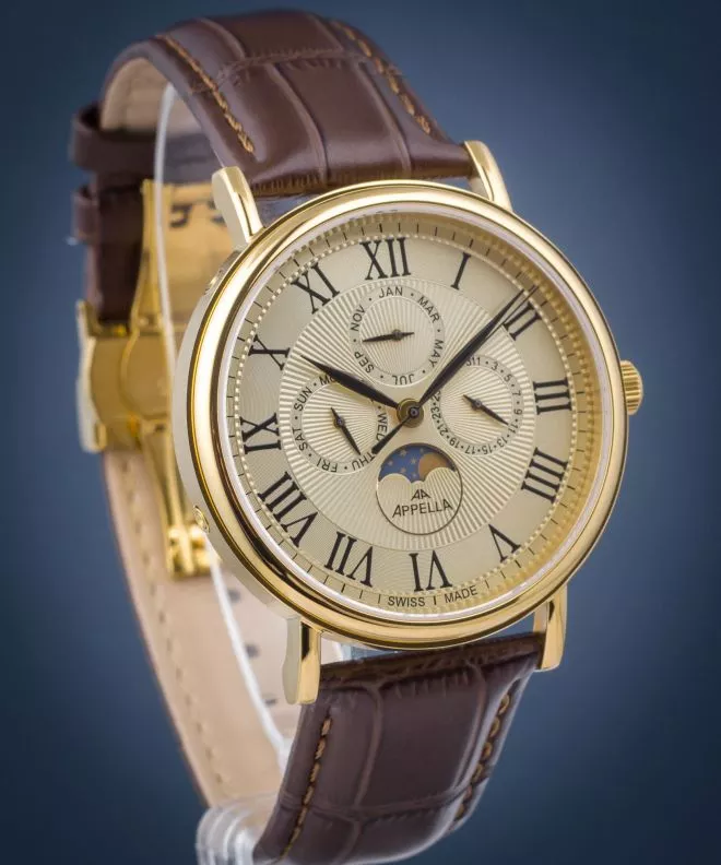 Zegarek męski Appella Moonphase L70004.1B31QF