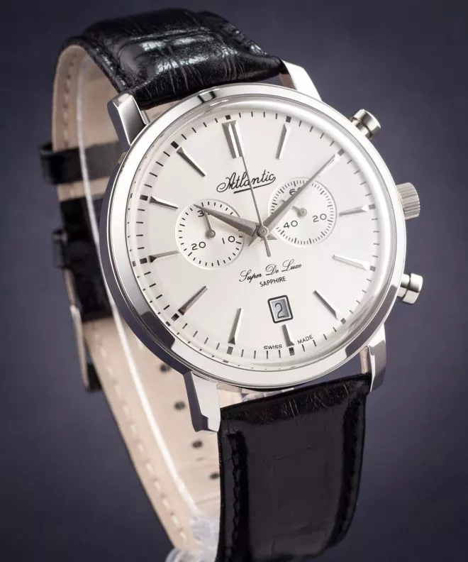 Zegarek męski Atlantic Super De Luxe Chronograph 64451.41.21