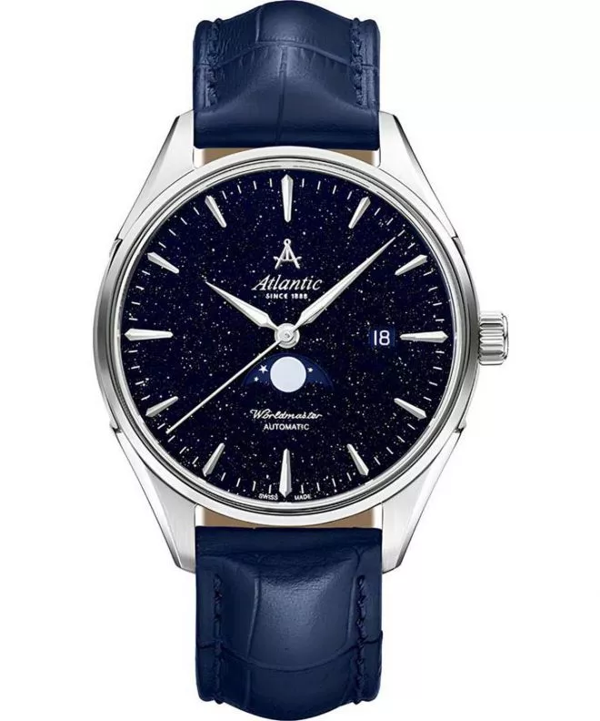 Zegarek męski Atlantic Worldmaster Automatic Nightsky Moonphase Blue Aventurine 52783.41.51