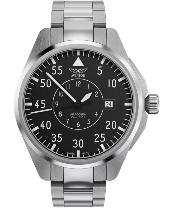 Zegarek męski Aviator Airacobra 43 Heritage Automatic V.3.39.0.341.5