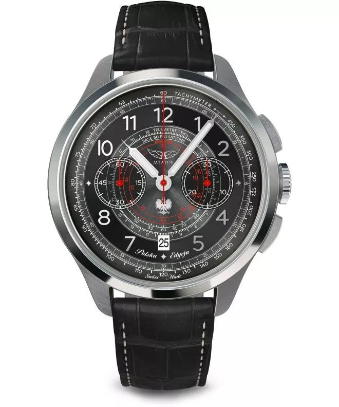Zegarek męski Aviator Heritage Chronograph Trimeter Polska Edycja Limitowana V.4.40.0.350.4 PL