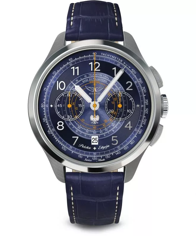 Zegarek męski Aviator Heritage Chronograph Trimeter Polska Edycja Limitowana V.4.40.0.352.4 PL