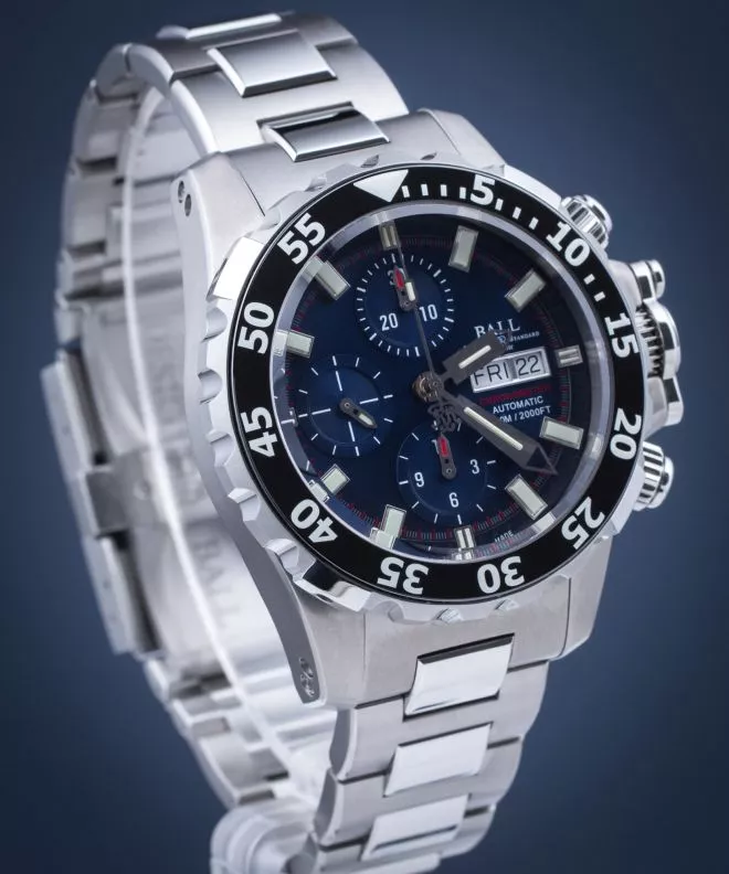 Zegarek męski Ball Engineer Hydrocarbon NEDU Chronometer Automatic Titanium Chronograph DC3026A-SC-BE (DC3026A-S6C-BE)