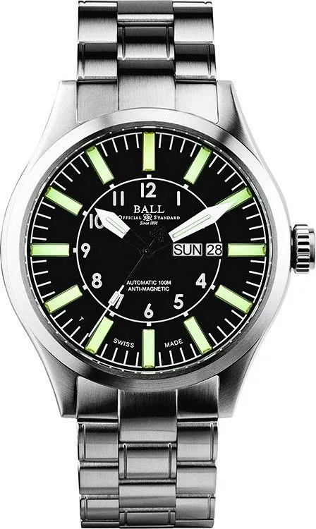 Zegarek męski Ball Engineer Master II Aviator Automatic NM1080C-S13-BK