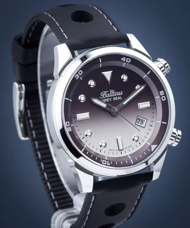 Zegarek męski Balticus Grey Seal Steel Automatic		 GS-A-SG