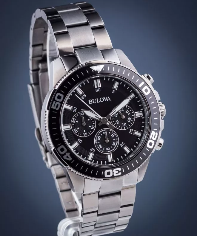 Zegarek męski Bulova Sport Black Chronograph 98A249