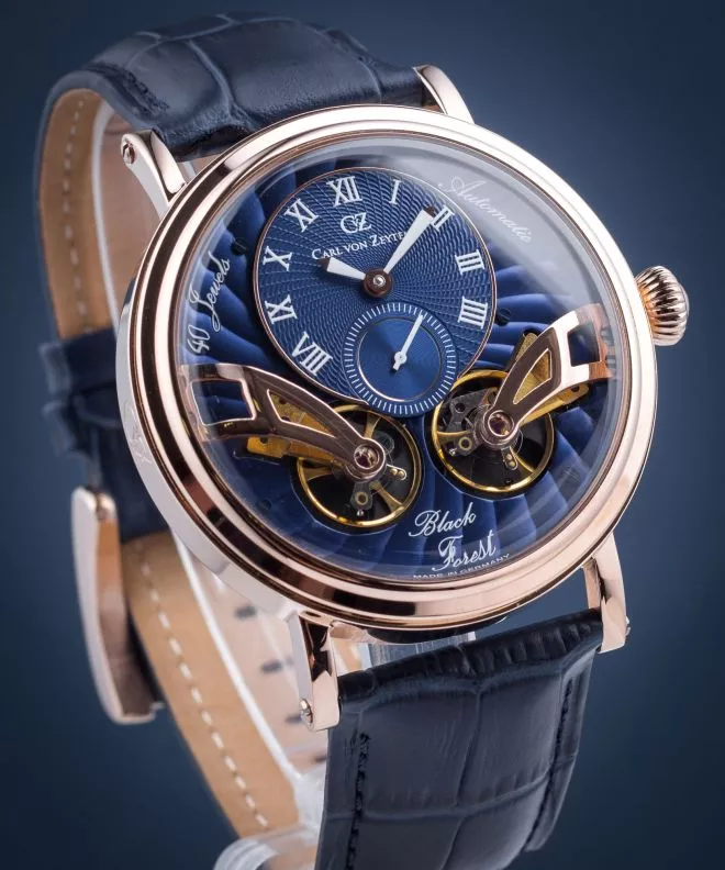 Zegarek męski Carl von Zeyten Black Forest Twin Balance Automatic 					 CVZ0017RBL