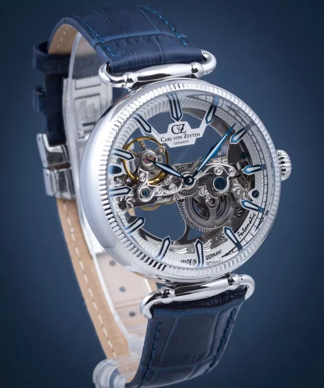 Zegarek męski Carl von Zeyten Elzach Skeleton Automatic CVZ0031WH