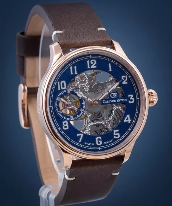 Zegarek męski Carl von Zeyten Lahr Skeleton Automatic CVZ0021RBL