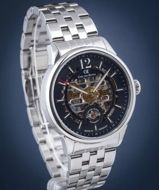 Zegarek męski Carl von Zeyten Schramberg Skeleton Limited Edition CVZ0080BLMS