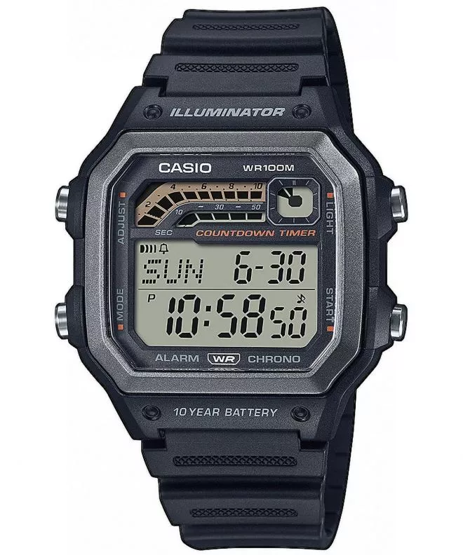 Zegarek męski Casio Digital WS-1600H-1AVEF