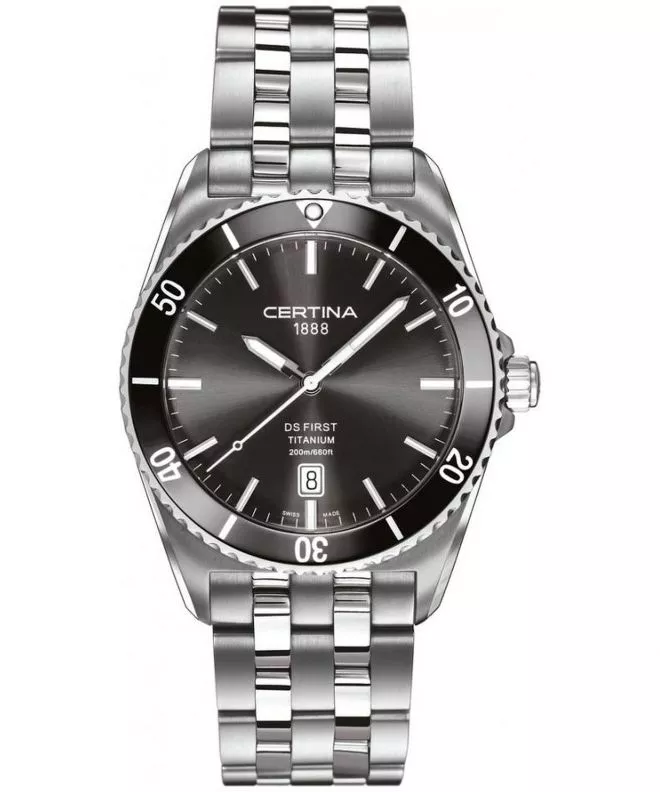 Zegarek męski Certina DS First Ceramic Titanium C014.410.44.081.00 (C0144104408100)