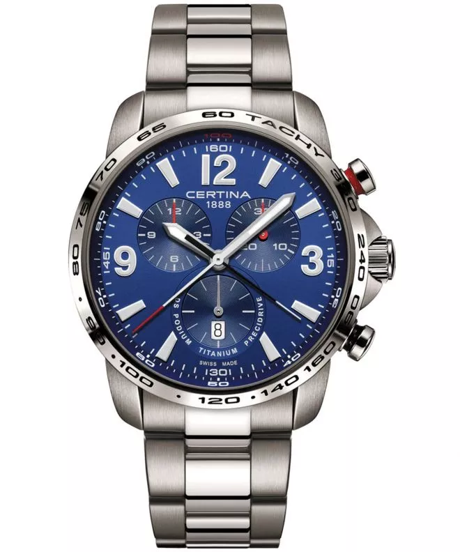 Zegarek męski Certina Sport DS Podium Big Chrono Titanium C001.647.44.047.00 (C0016474404700)