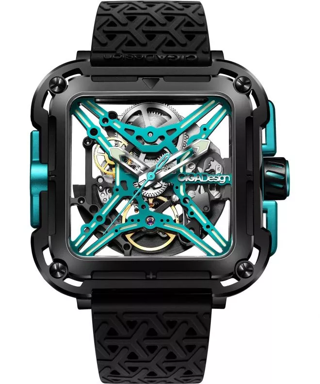 Zegarek męski Ciga Design X Series Gorilla Modern Skeleton Ceramic Limited Edition X011-BLBU-25BK