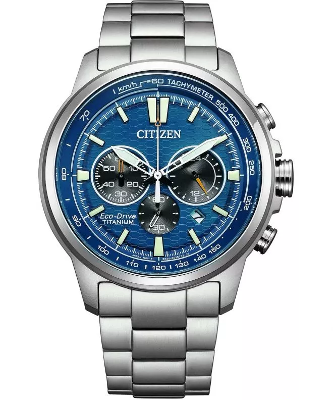 Zegarek Męski Citizen Eco-Drive Super Titanium Motor Chronograph CA4570-88L