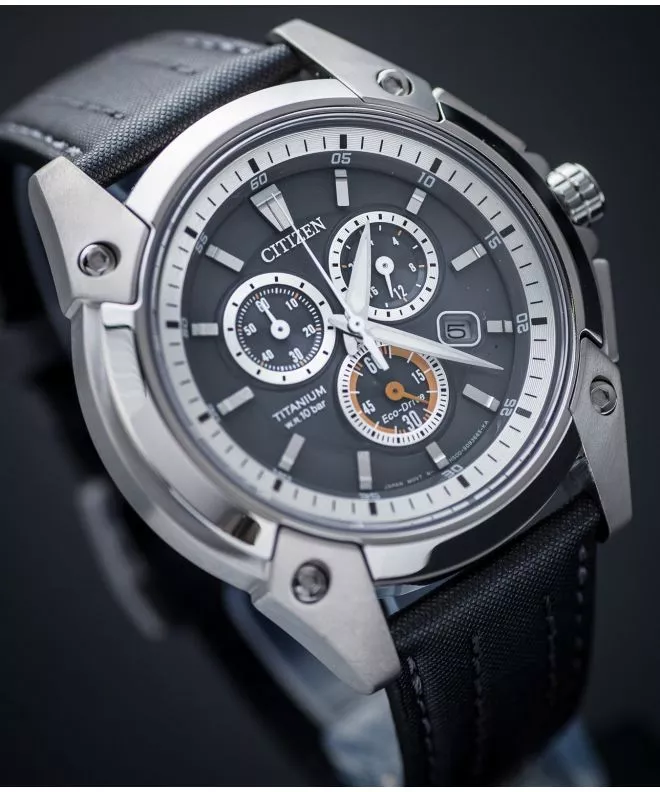 Zegarek męski Citizen Eco-Drive Titanium Chronograph AT0861-11H