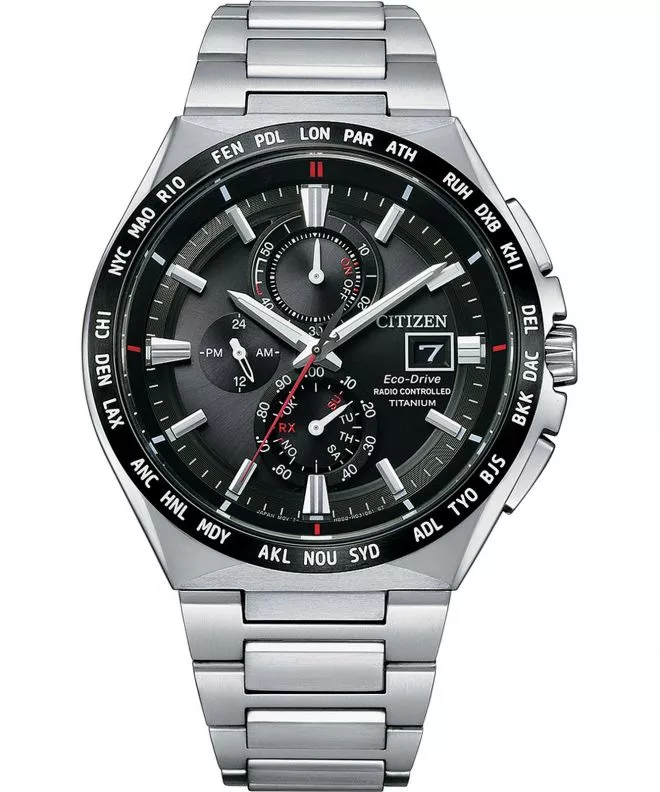 Zegarek męski Citizen Radio Controlled Super Titanium Eco-Drive AT8234-85E