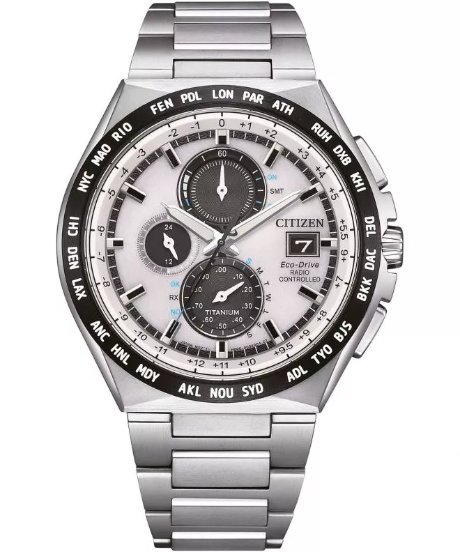 Zegarek męski Citizen Radio Controlled Super Titanium Eco-Drive AT8238-84A
