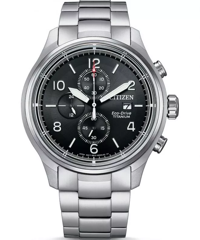 Zegarek Męski Citizen Titanium Eco-Drive Chrono CA0810-88E