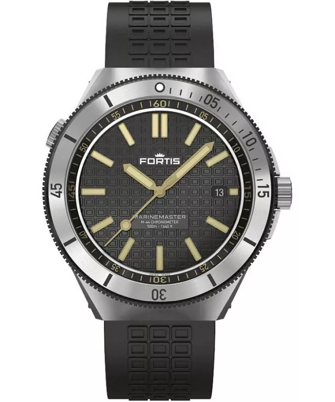 Zegarek męski Fortis Marinemaster M-44 Black Resin Automatic F8120017