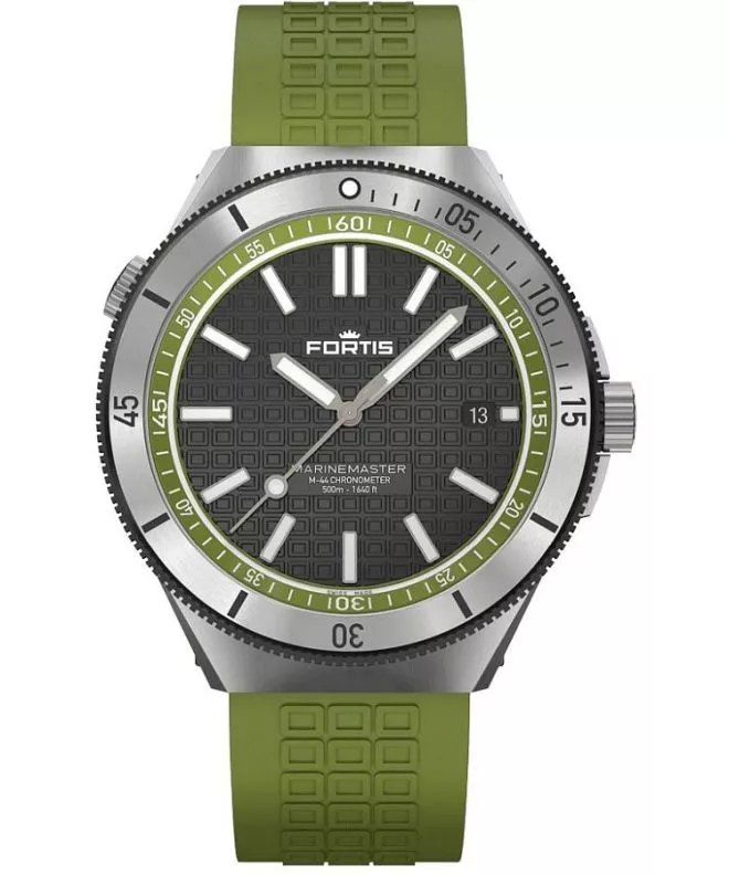 Zegarek męski Fortis Marinemaster M-44 Woodpecker Green Automatic F8120019