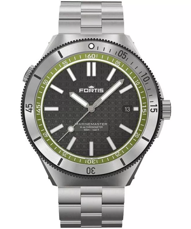 Zegarek męski Fortis Marinemaster M-44 Woodpecker Green Automatic F8120020