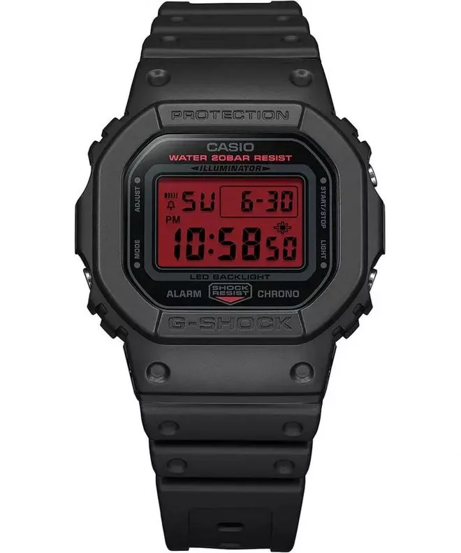 Zegarek męski Casio G-SHOCK Digital DW-5600BBR-1ER