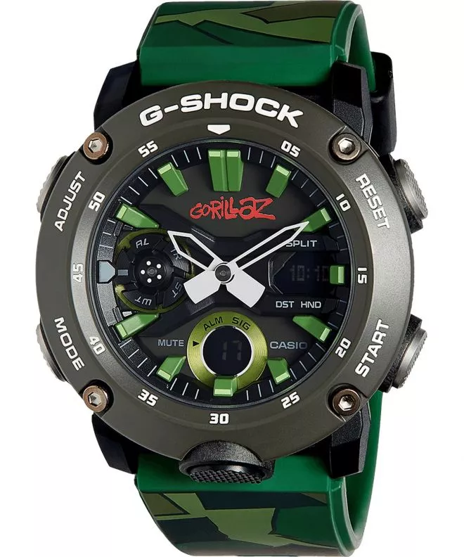 Zegarek Casio G-SHOCK Carbon Core Guard Gorillaz Camo Limited GA-2000GZ-3AER