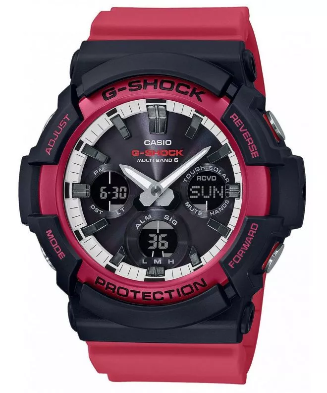Zegarek Casio G-SHOCK Original Black And Red Tough Solar GAW-100RB-1AER