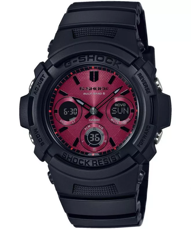 Zegarek Casio G-SHOCK Original Red Adrenalin Radio Solar AWG-M100SAR-1AER