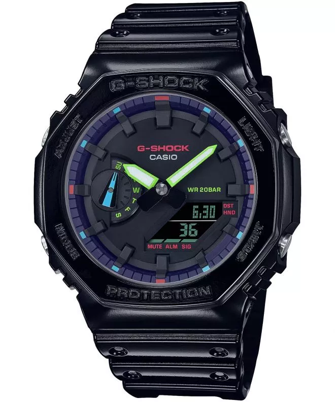 Zegarek Casio G-SHOCK Octagon Original Virtual Rainbow GA-2100RGB-1AER