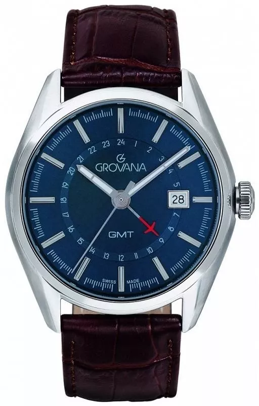 Zegarek męski Grovana Classic GMT			 GV1547.1535