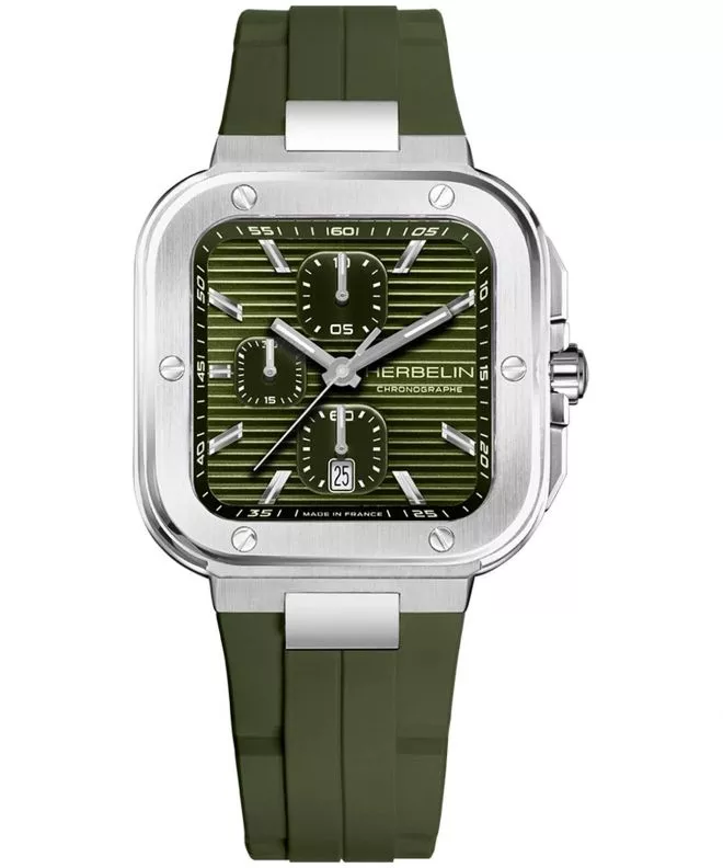 Zegarek męski Herbelin Cap Camarat Square Chronograph 35646A116CK