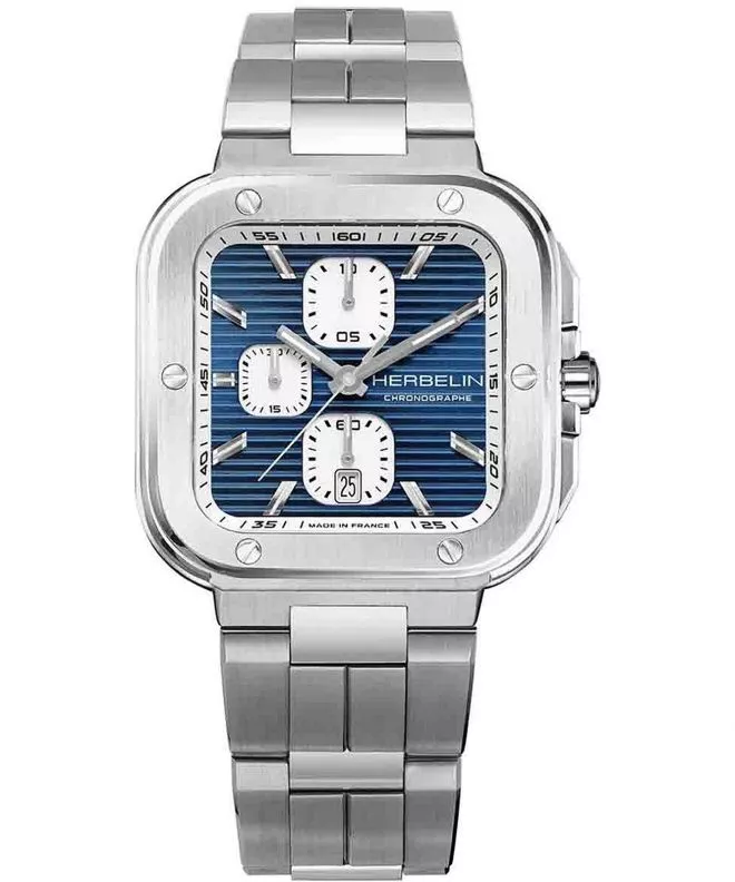 Zegarek męski Herbelin Cap Camarat Square Chronograph 35646B25